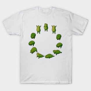 Yoga Frog Sun Salutation (No Arrow) T-Shirt